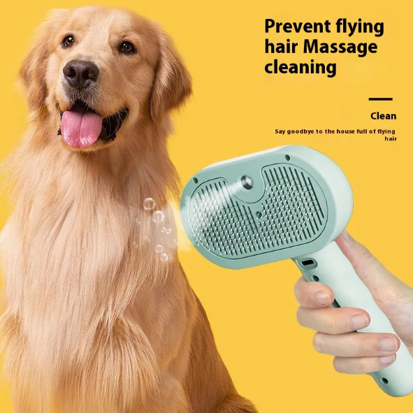 3-in-1 Misting Pet Grooming Brush